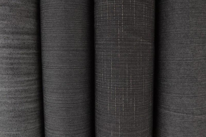BRUN UVASKET DENIM MED STREKK – 370 G/M²