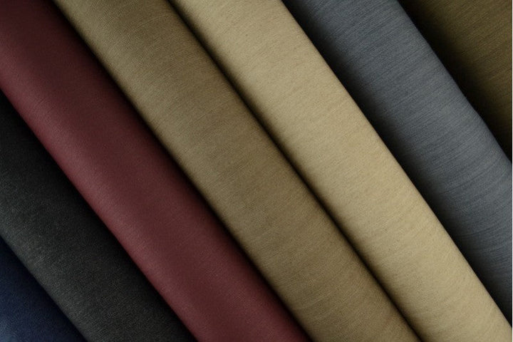 SORTMELERT UVASKET DENIM MED STREKK – 370 G/M²