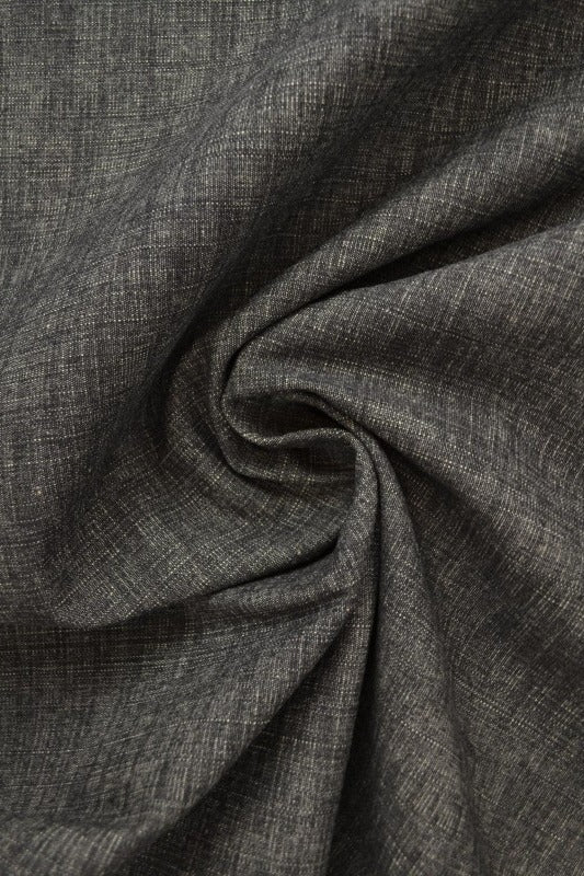 Mellomgrå uvasket denim med strekk – 370 g/m² (bilde 1 av 8)