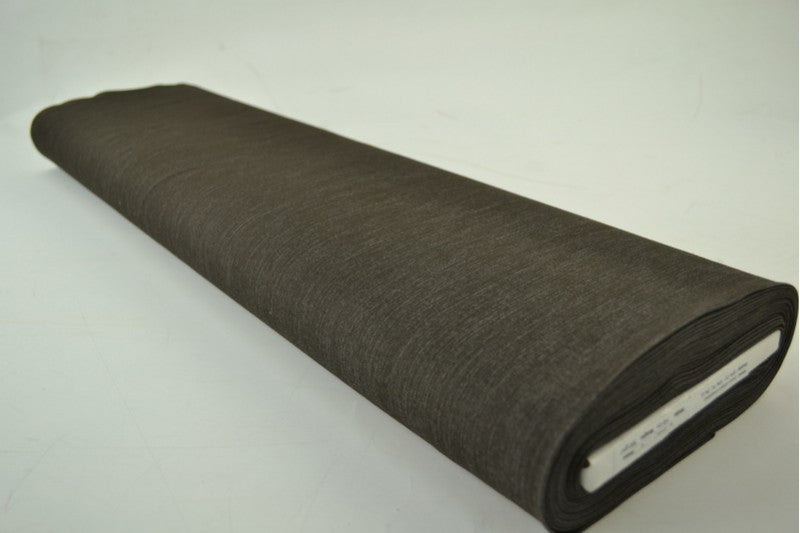 Mørk oliven uvasket denim med strekk – 370 g/m² (bilde 2 av 8)