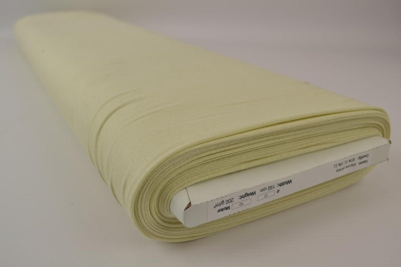 BEIGE VISKOSE JERSEYSTOFF – MYKT, PUSTENDE OG ELASTISK