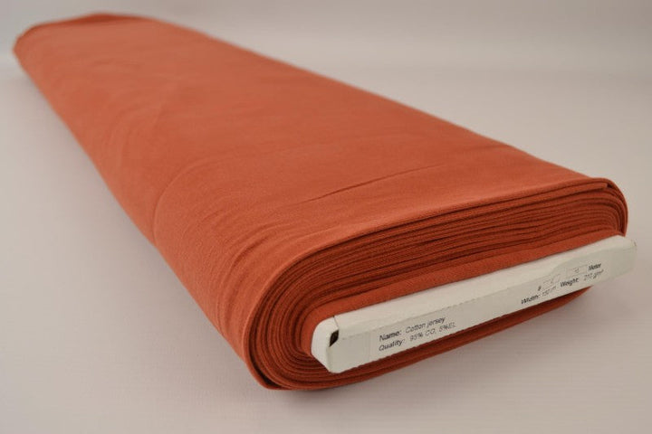 KOBBER BOMULLSJERSEYSTOFF – NATURLIG, PUSTENDE & ELASTISK
