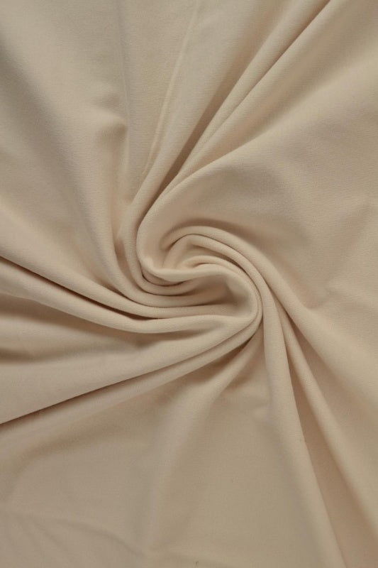 Champagne bomullsjerseystoff – naturlig, pustende & elastisk (bilde 1 av 8)