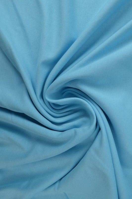 AQUA FRENCH TERRY – MYK BOMULLSSTRIKK MED STREKK