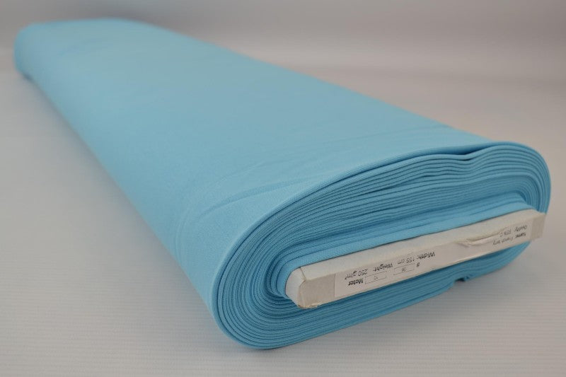 AQUA FRENCH TERRY – MYK BOMULLSSTRIKK MED STREKK