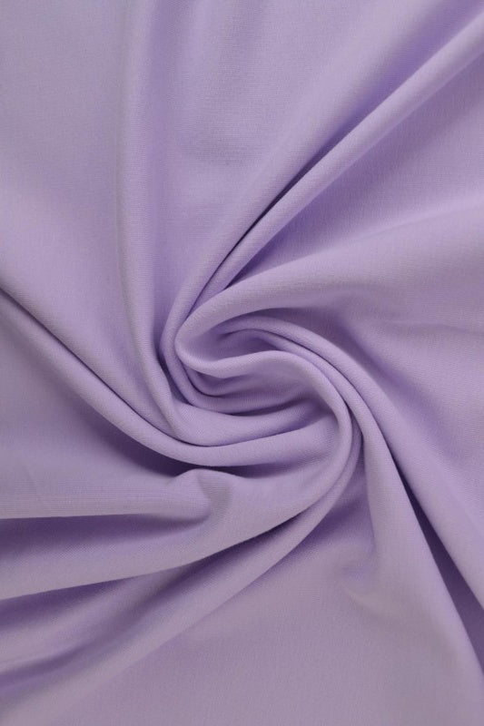 LAVENDEL FRENCH TERRY – MYK BOMULLSSTRIKK MED STREKK