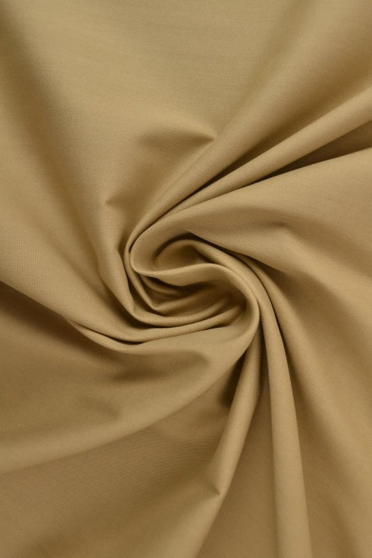 VINTAGEBEIGE BOMULLSPOPLIN – VEVD BOMULLSSTOFF TIL SKJORTER OG KJOLER