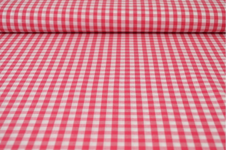 ROSA 6,5 MM GINGHAM RUTER – OEKO-TEX-SERTIFISERT BOMULL, LETT OG PUSTENDE