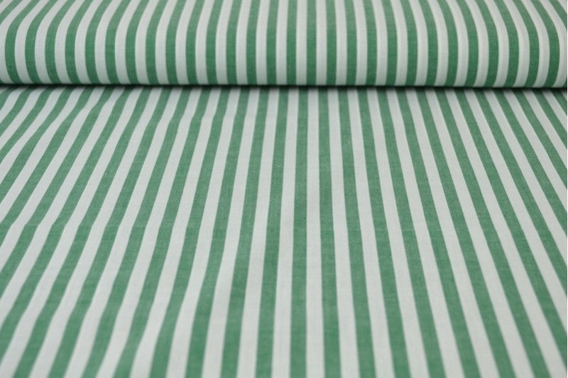 GRØNN 6,5 MM GINGHAM STRIPER – OEKO-TEX-SERTIFISERT BOMULL, LETT OG PUSTENDE