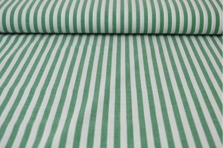 GRØNN 6,5 MM GINGHAM STRIPER – OEKO-TEX-SERTIFISERT BOMULL, LETT OG PUSTENDE