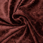 RØDBRUN KNUST VELOUR STOFF