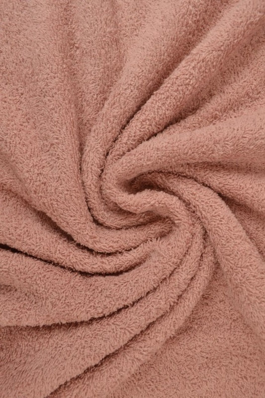 VINTAGE LYSEROSA DOBBELTSIDIG FROTTÉ – ABSORBERENDE HÅNDKLESTOFF (OEKO-TEX)