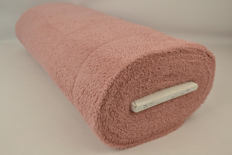 VINTAGE LYSEROSA DOBBELTSIDIG FROTTÉ – ABSORBERENDE HÅNDKLESTOFF (OEKO-TEX)