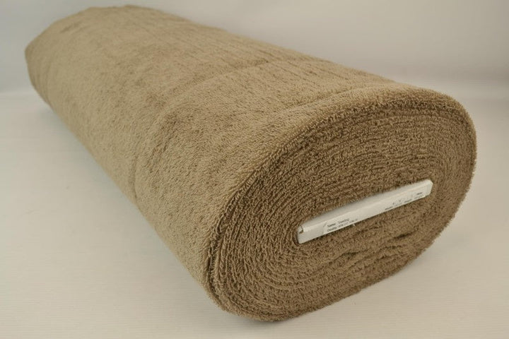 TAUPE DOBBELTSIDIG FROTTÉ – ABSORBERENDE HÅNDKLESTOFF (OEKO-TEX)