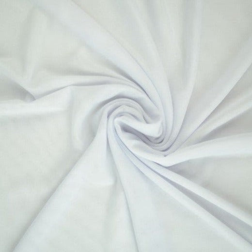 Hvit lycra mesh – elastisk nettingstoff, semitransparent (bilde 1 av 4)