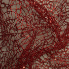 RØD NETTING PALJETTSTOFF