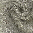 SØLV NETTING PALJETTSTOFF