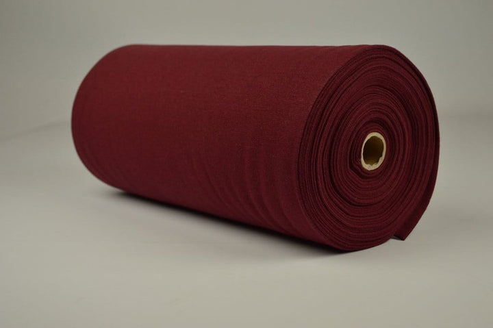 BORDEAUX RIBBSTOFF – BOMULLSRIBB MED STREKK