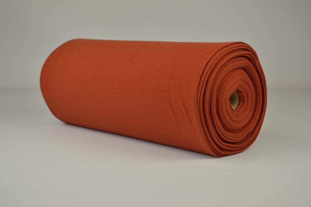 KOBBER RIBBSTOFF – BOMULLSRIBB MED STREKK