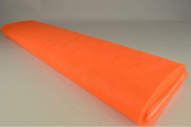 Oransje stiv tyll - lett & formfast nettstoff (bilde 2 av 4)