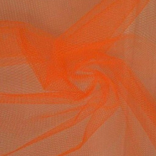 Oransje stiv tyll - lett & formfast nettstoff (bilde 1 av 4)