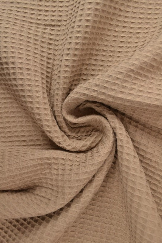 Taupe absorberende vaffelpiqué (bilde 1 av 8)