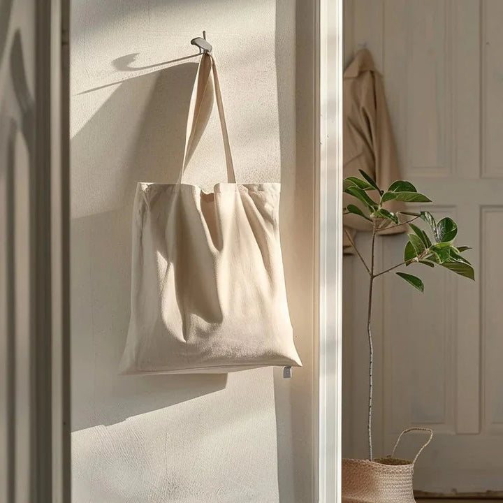HVIT BOMULLSKANVAS – TETTVEVET 350 g/m², OEKO-TEX