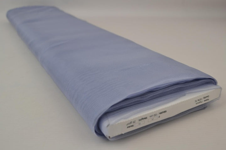 LAVENDEL ORGANZA STOFF – TRANSPARENT OG SKINNENDE