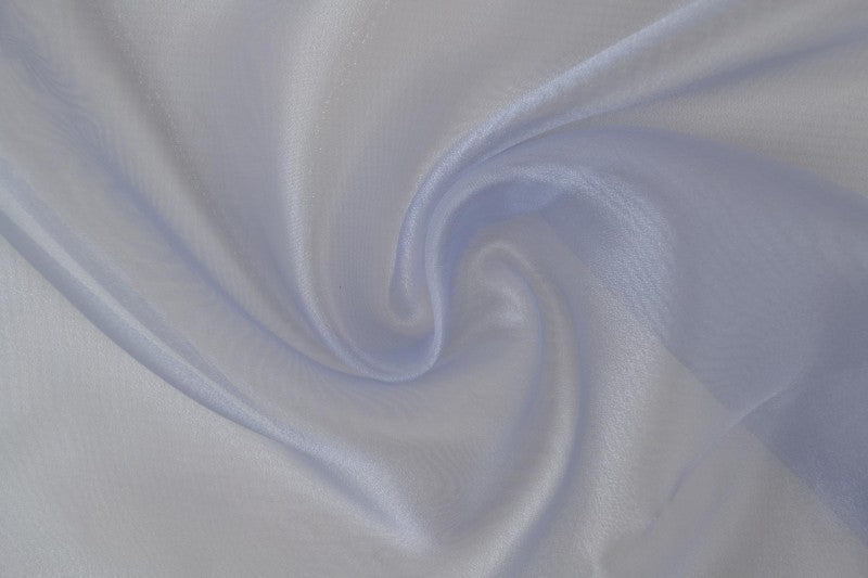 LAVENDEL ORGANZA STOFF – TRANSPARENT OG SKINNENDE