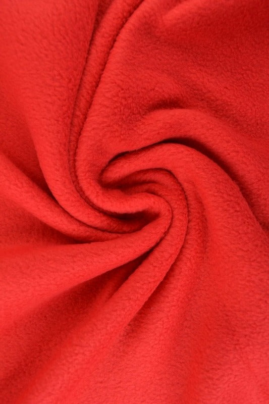 RØD POLAR FLEECE – ANTI-PILLING, VARM & LETT