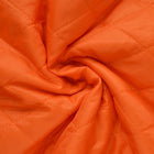 ORANGE QUILTET STOFF MED VATTERT BAKSIDE