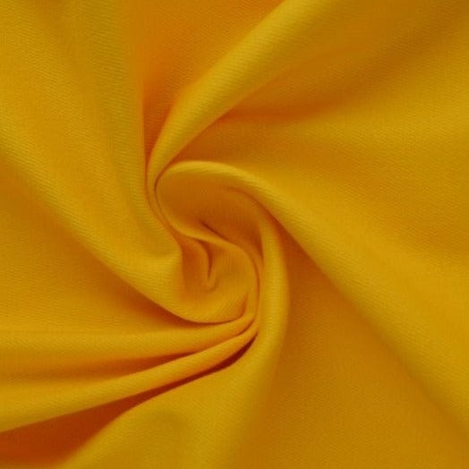 Gul bomullstwill med strekk – diagonal twill & formstabil komfort (bilde 1 av 7)