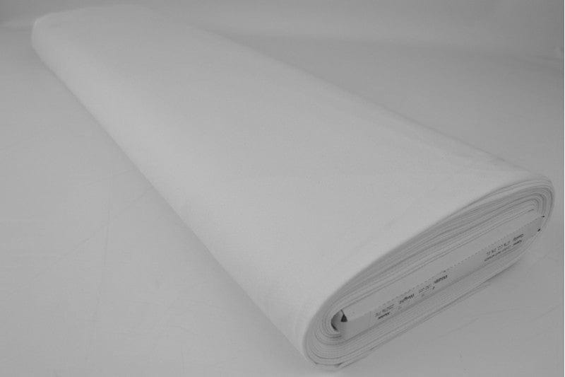 Hvit bomullstwill med strekk – diagonal twill & formstabil komfort (bilde 2 av 7)