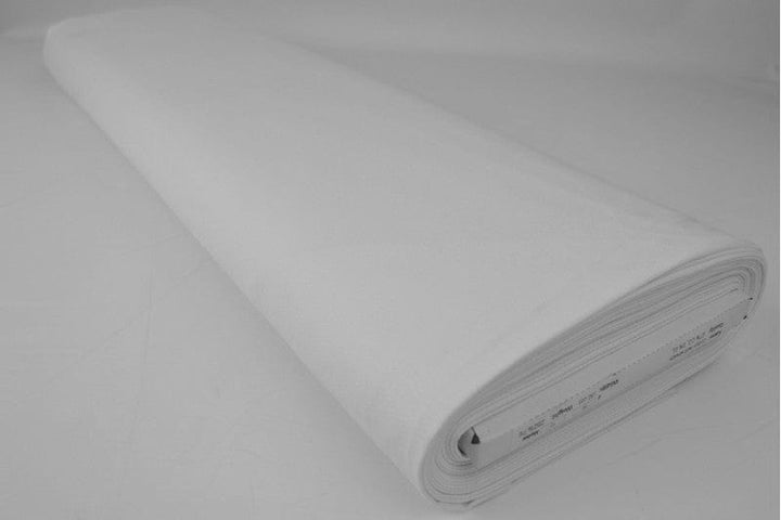 Hvit bomullstwill med strekk – diagonal twill & formstabil komfort (bilde 2 av 7)