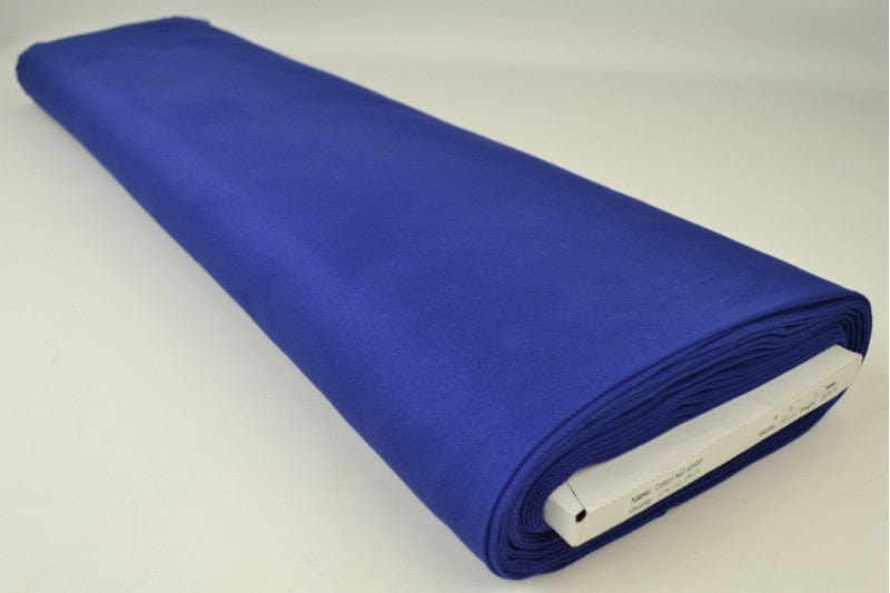 Mørkeblå bomullstwill med strekk – diagonal twill & formstabil komfort (bilde 2 av 7)