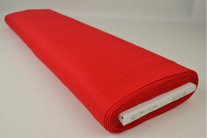 Rød bomullstwill med strekk – diagonal twill & formstabil komfort (bilde 2 av 7)