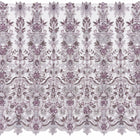 LAVENDEL TYLLSTOFF MED PALJETTER OG PERLER