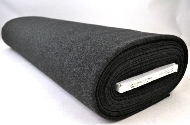 Mørkegrå melert børstet sweatstoff – mykt sweatstoff med børstet innside (bilde 2 av 6)