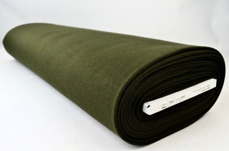 Mosgrønn børstet sweatstoff – mykt sweatstoff med børstet innside (bilde 2 av 6)