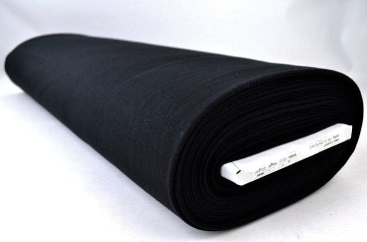 Svart børstet sweatstoff – mykt sweatstoff med børstet innside (bilde 2 av 6)