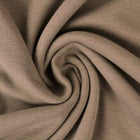TAUPE BØRSTET SWEATSTOFF