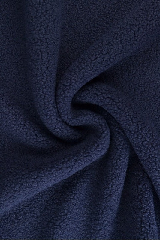 NAVY TEDDYSTOFF MED STREKK - MYKT & VARMEISOLERENDE