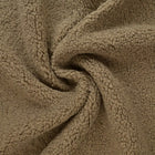 TAUPE TEDDYSTOFF MED STREKK