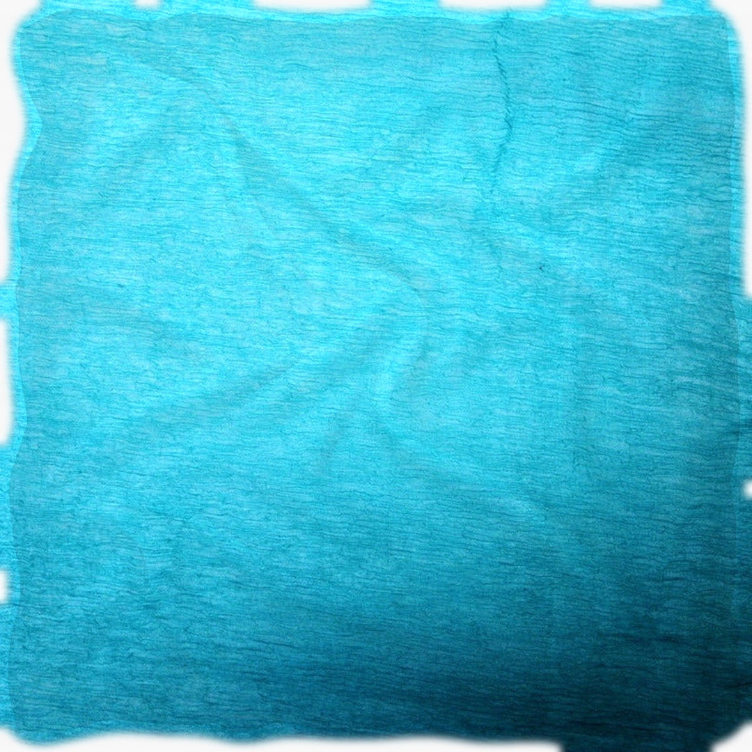 Havblått silke chiffon stoff (bilde 1 av 9)