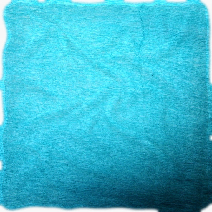 Havblått silke chiffon stoff (bilde 1 av 9)