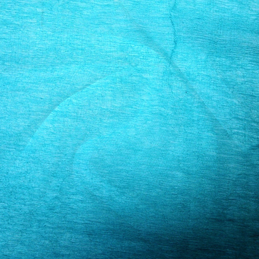 Havblått silke chiffon stoff (bilde 3 av 9)