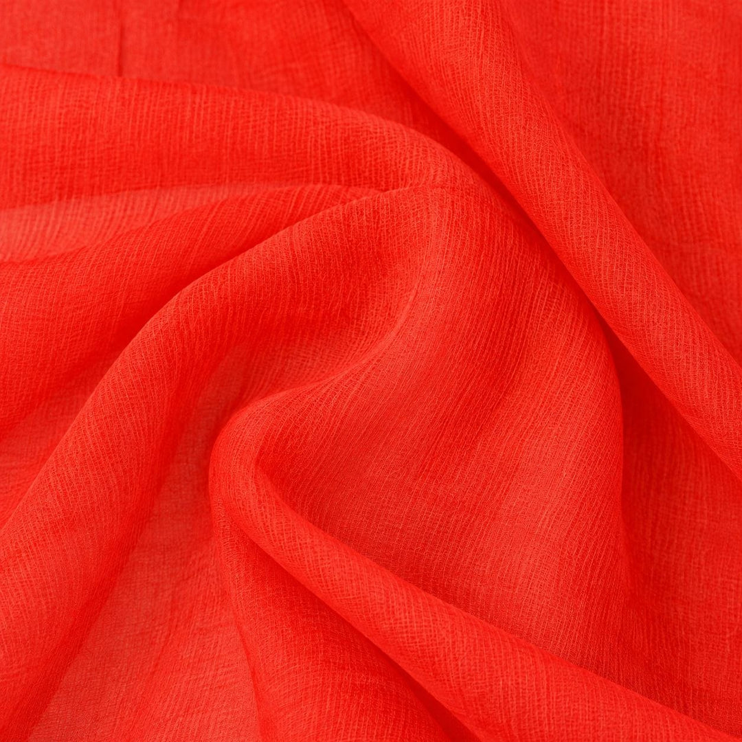 Kobberfarget silke chiffon stoff (bilde 3 av 9)