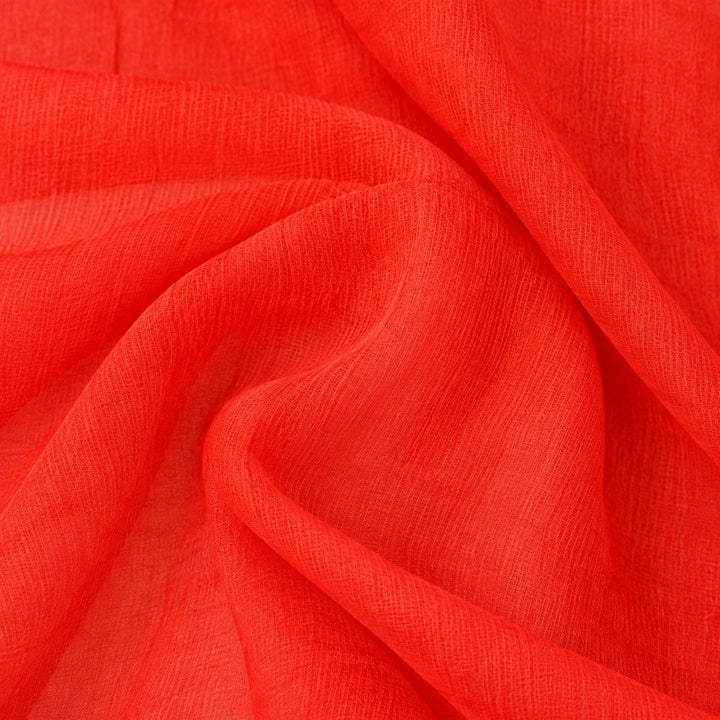 Kobberfarget silke chiffon stoff (bilde 3 av 9)
