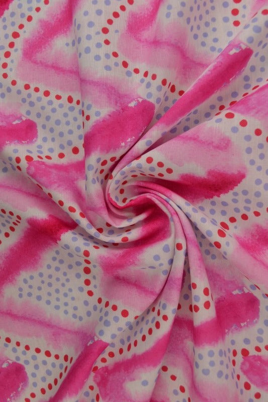 LYSERØD HØR MED AKVAREL ZIGZAG – PINK & BLÅ