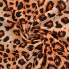 ORANSJE LIN MED LEOPARDTRYKK